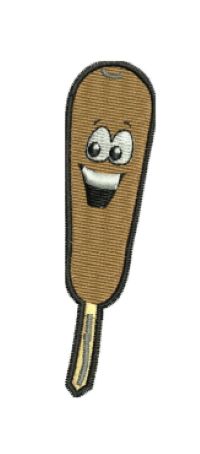 Corndog Design — machine embroidery design