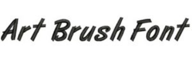 Art Brush Font Embroidery Designs — machine embroidery design
