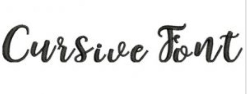 Cursive Font Embroidery Designs — machine embroidery design