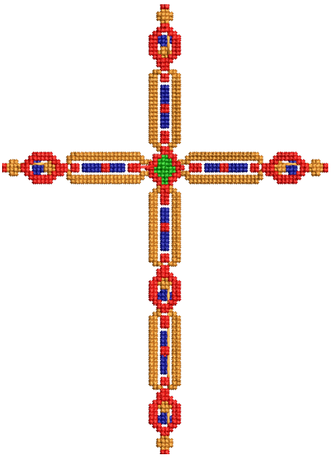Cross Stitch Design — machine embroidery design