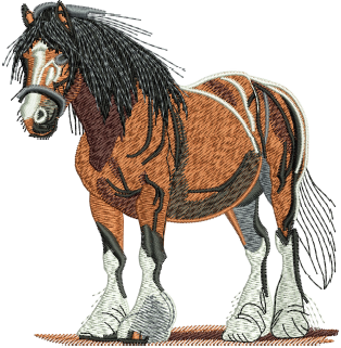 Horse Embroidery Design — machine embroidery design