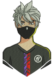 Korean Animated Character Design (3 Sizes) — machine embroidery design