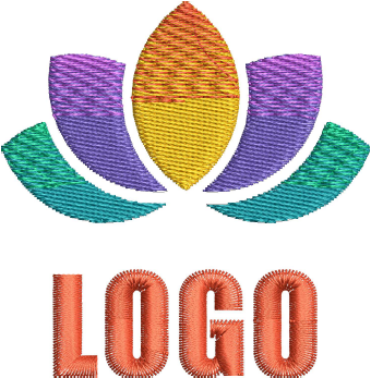 Multi Color Logo Embroidery — machine embroidery design