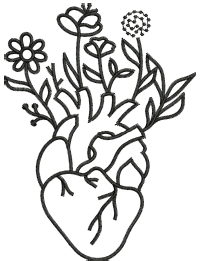 Heart Health Embroidery Design — machine embroidery design