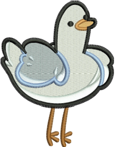 Pigeon Embroidery Design — machine embroidery design