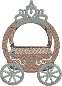 Royal Wedding Carriage Design — machine embroidery design