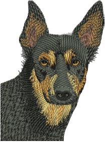 German Shepherd Embroidery Design — machine embroidery design