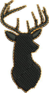 Buck Embroidery Design — machine embroidery design