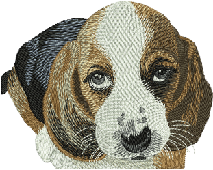 Cute Dog Embroidery Design — machine embroidery design