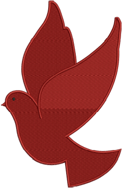 Dove Embroidery Design (3 sizes) — machine embroidery design