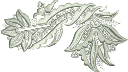 Floral Stitch Embroidery Design — machine embroidery design