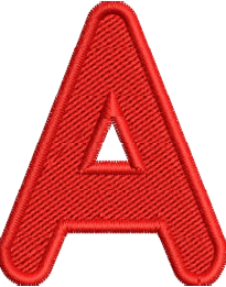 "A" Font Embroidery Design — machine embroidery design