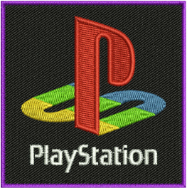 Play Station Embroidery Design (3 sizes) — machine embroidery design