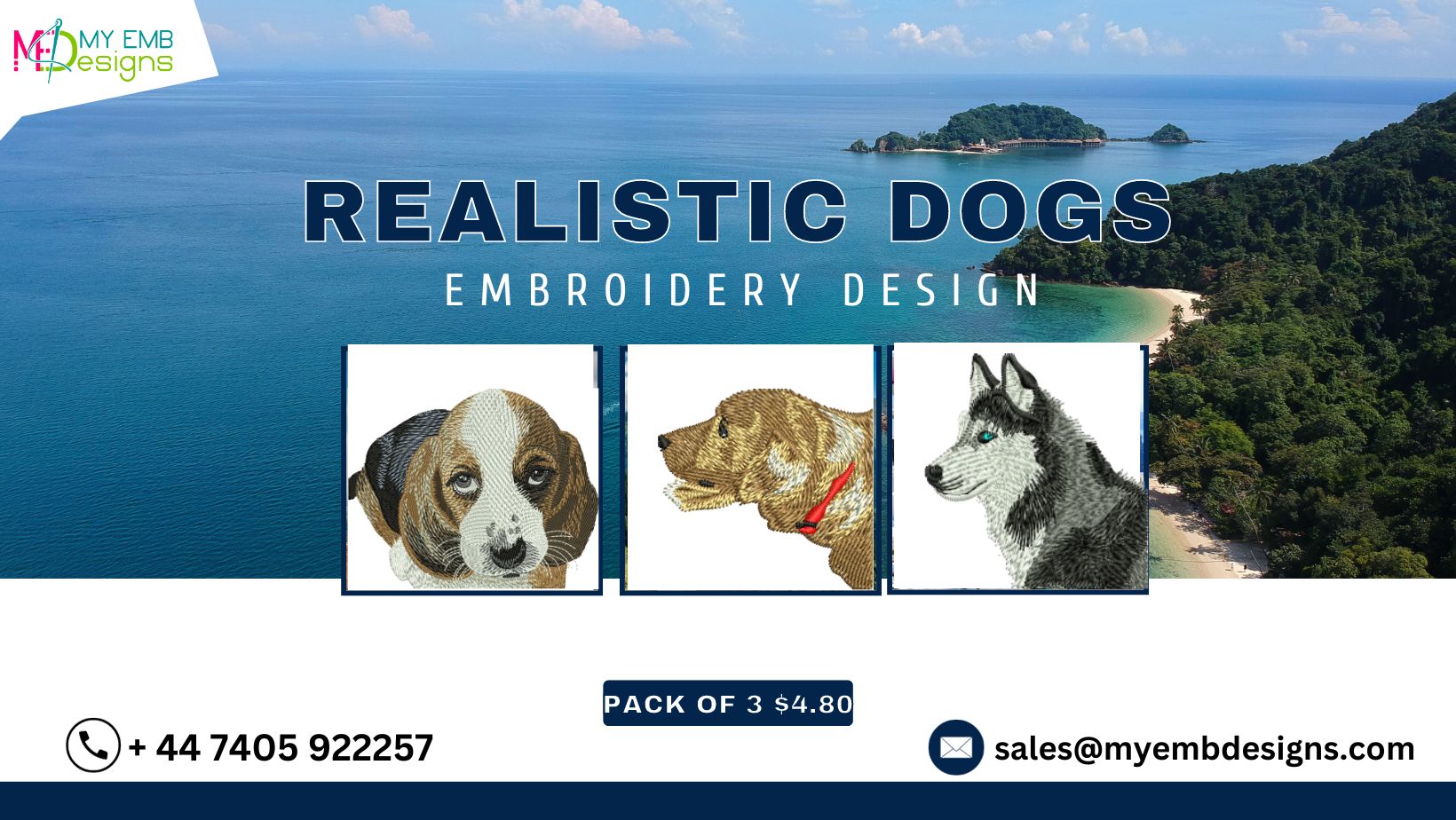 Dogs Embroidery Design Pack — machine embroidery design