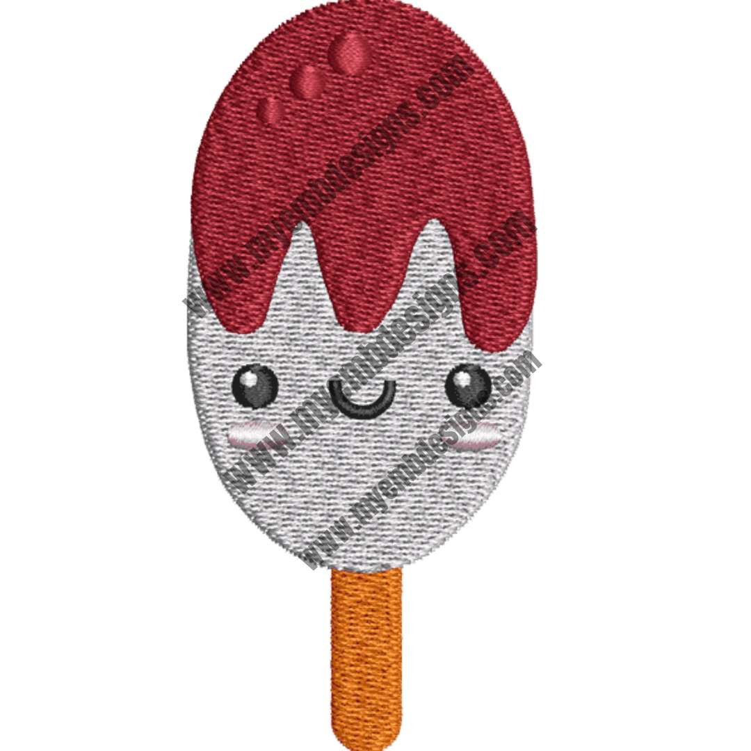Popsicle Embroidery Design (2 sizes) — machine embroidery design