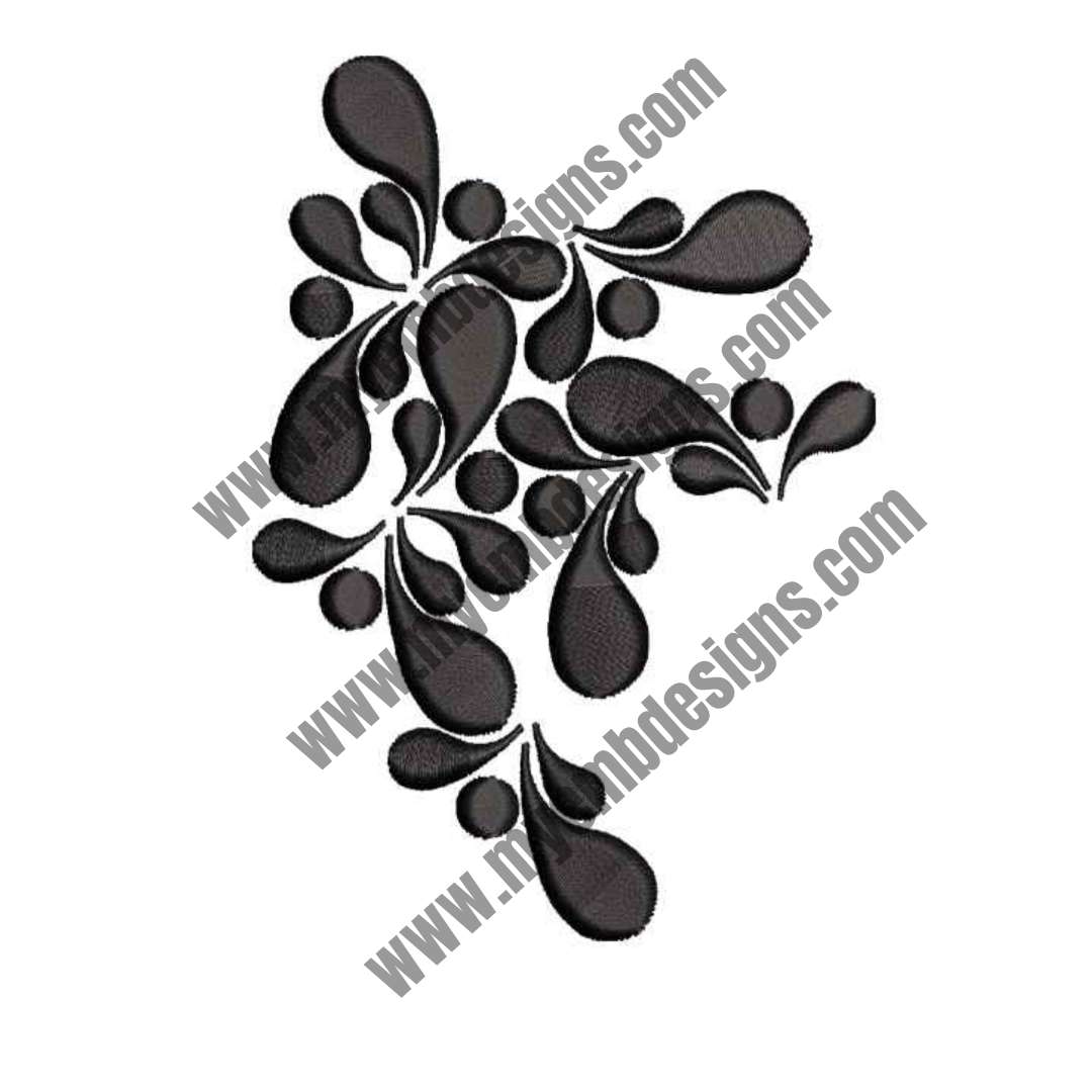 Bold Patel Embroidery Design (2 sizes) — machine embroidery design