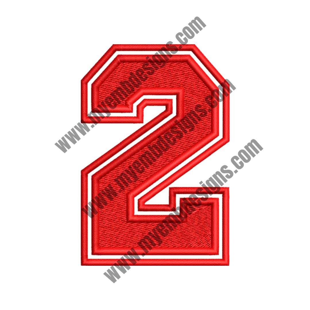 Bold Red 2 Embroidery Design — machine embroidery design