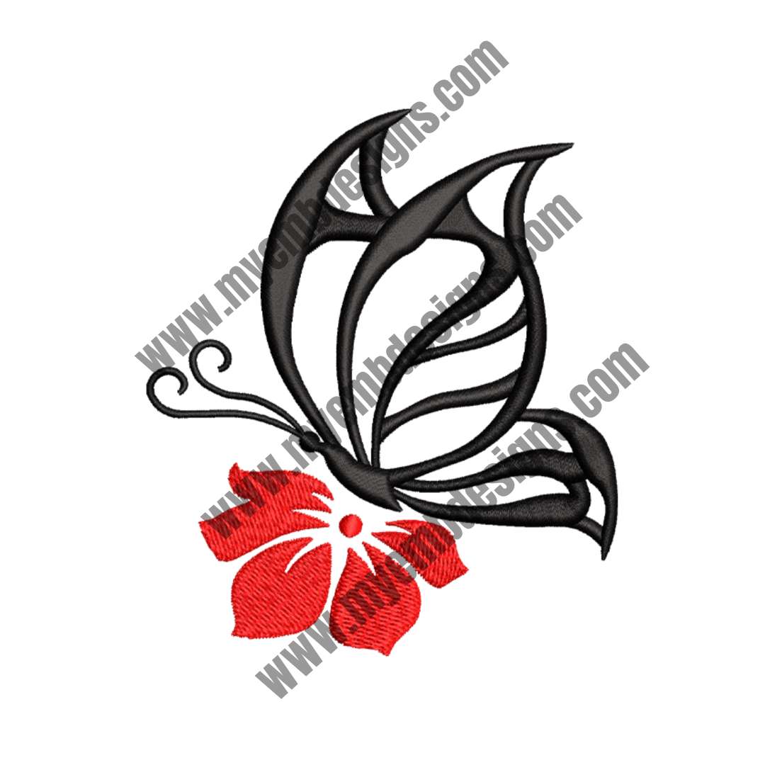 Butterfly 2 Embroidery Design (2 sizes) — machine embroidery design