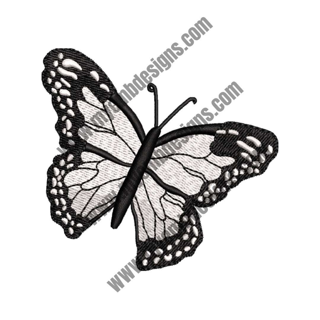Butterfly 6 Embroidery Design (2 sizes) — machine embroidery design