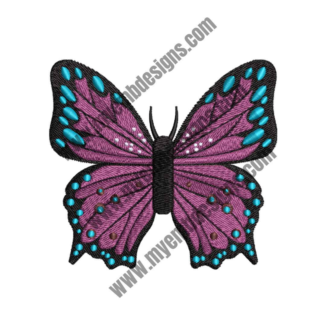 Butterfly 12 Embroidery Design (2 sizes) — machine embroidery design