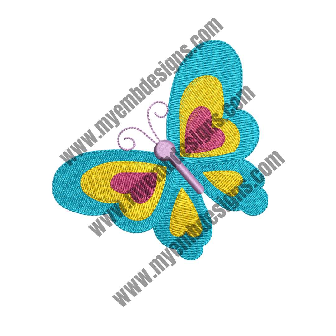 Butterfly 15 Embroidery Design (2 sizes) — machine embroidery design