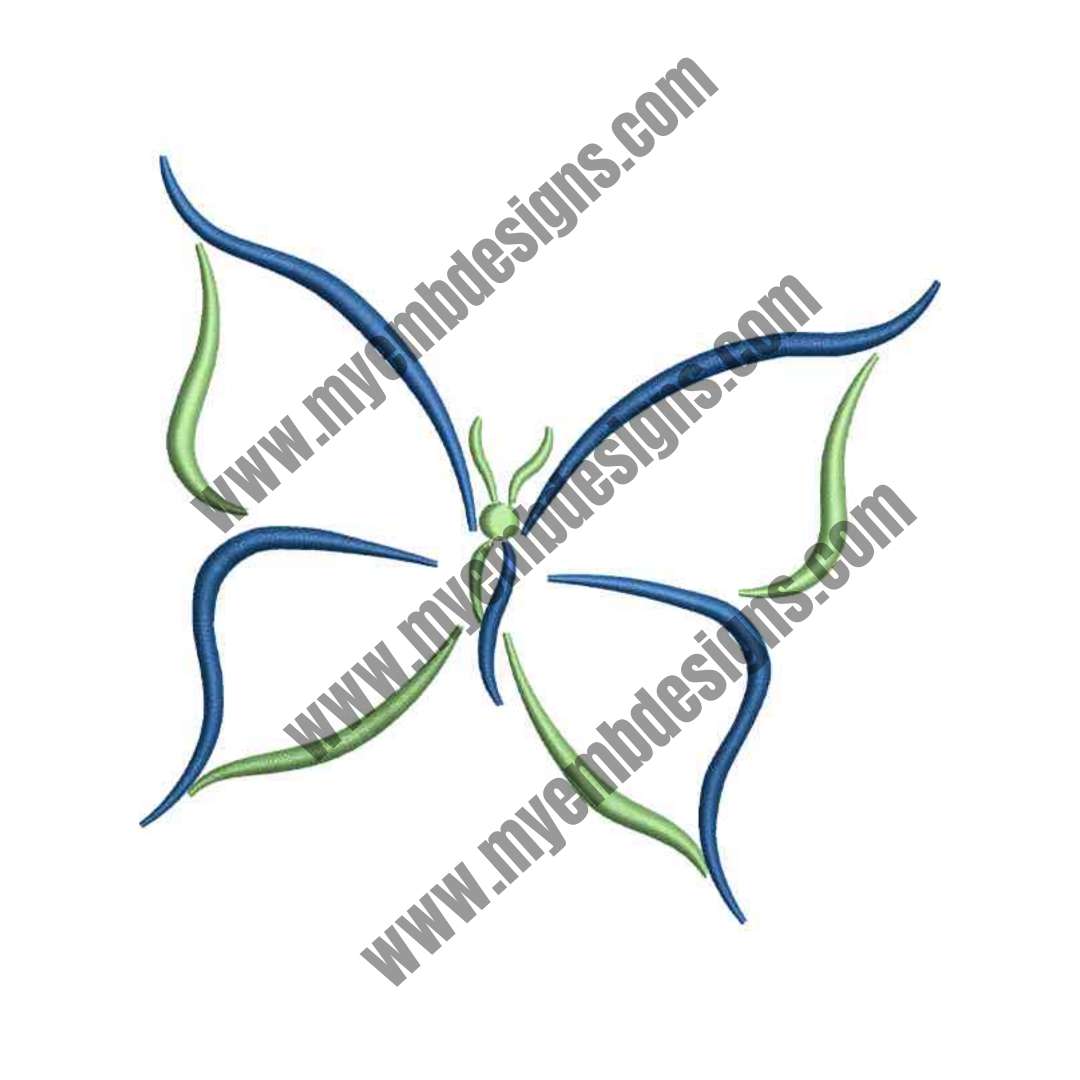 Butterfly 10 Embroidery Design (2 sizes) — machine embroidery design