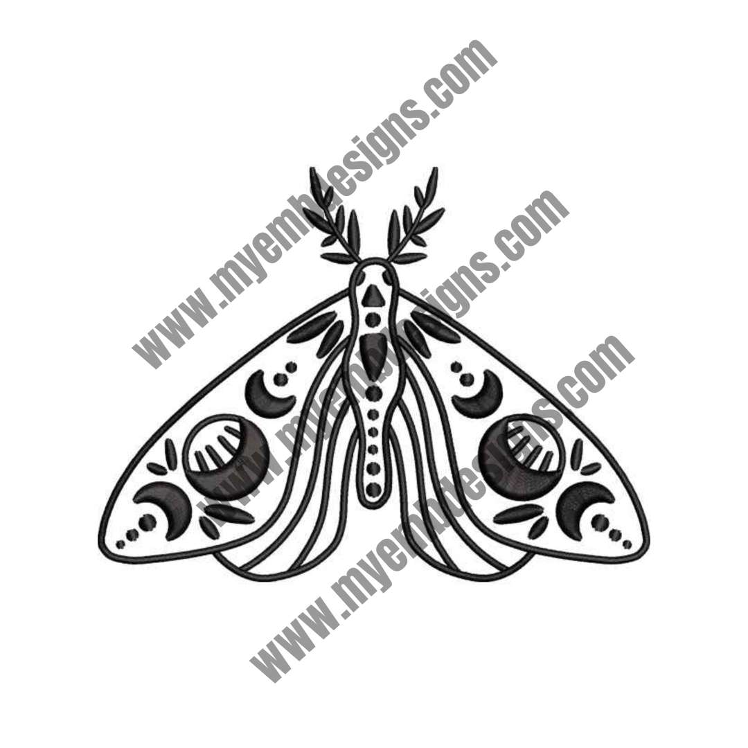 Butterfly Embroidery Design (2 sizes) — machine embroidery design