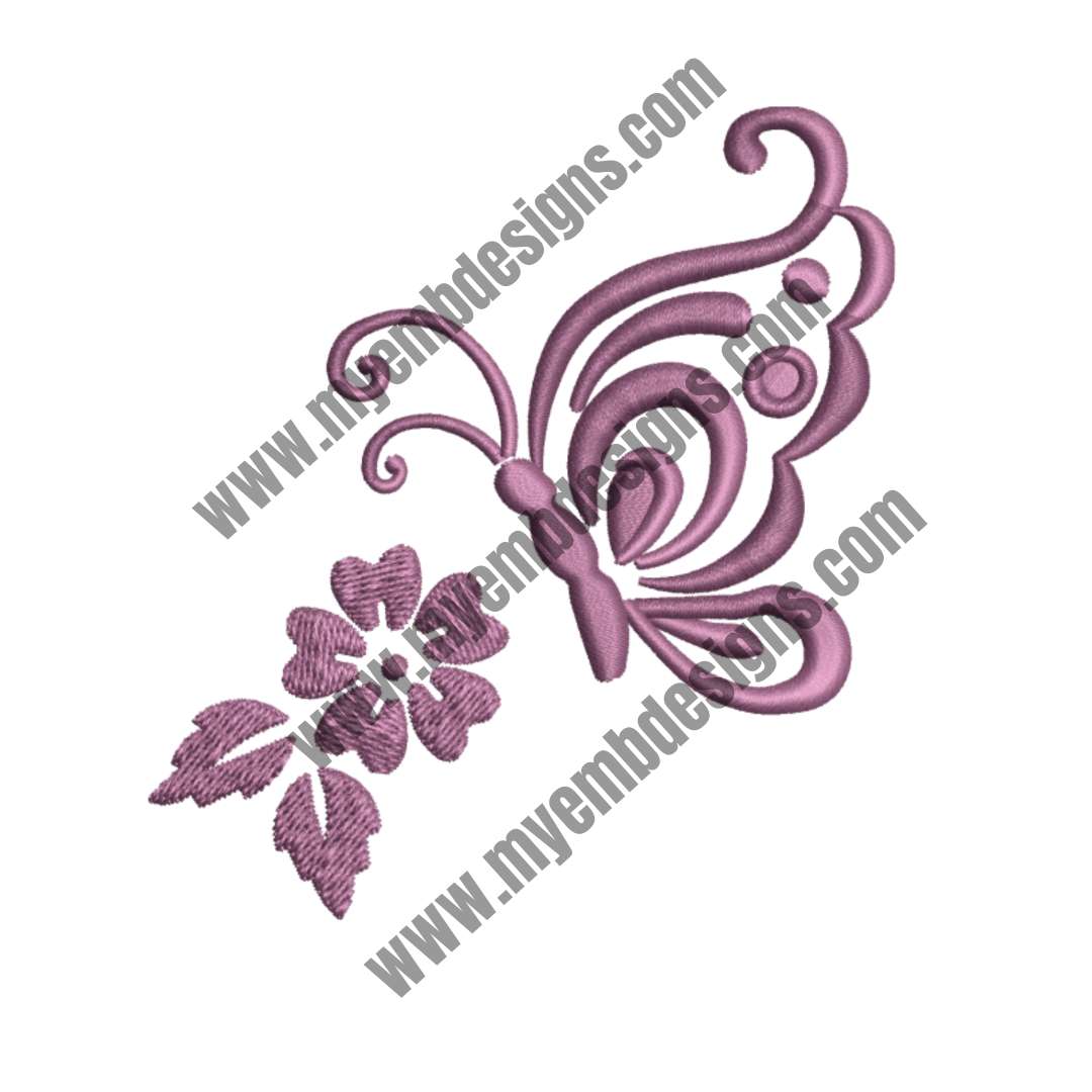 Butterfly 16 Embroidery Design (2 sizes) — machine embroidery design