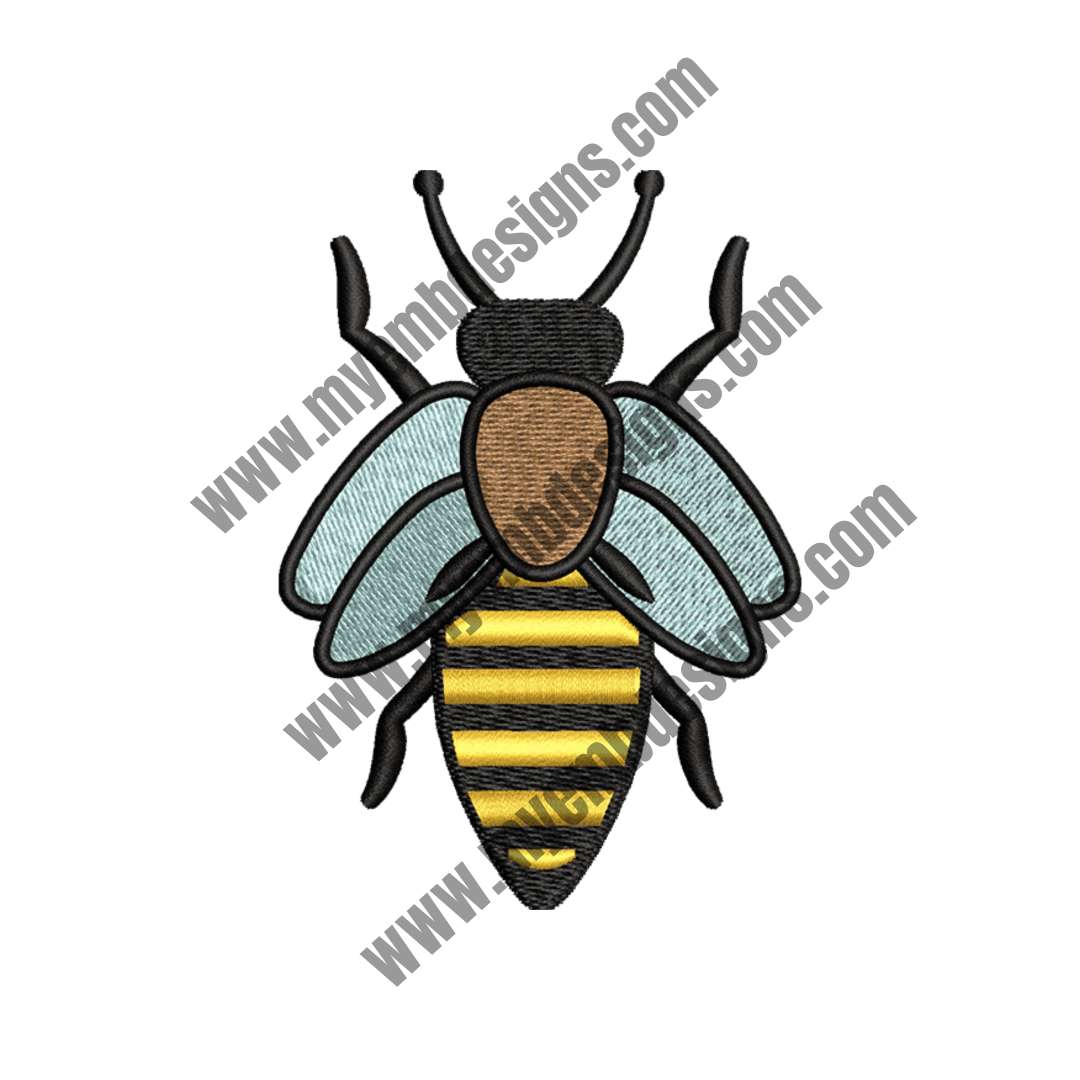 Fly Embroidery Design (2 sizes) — machine embroidery design