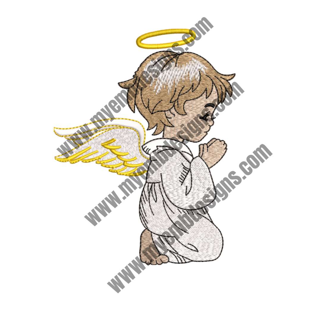 Angel Embroidery Design (2 sizes) — machine embroidery design