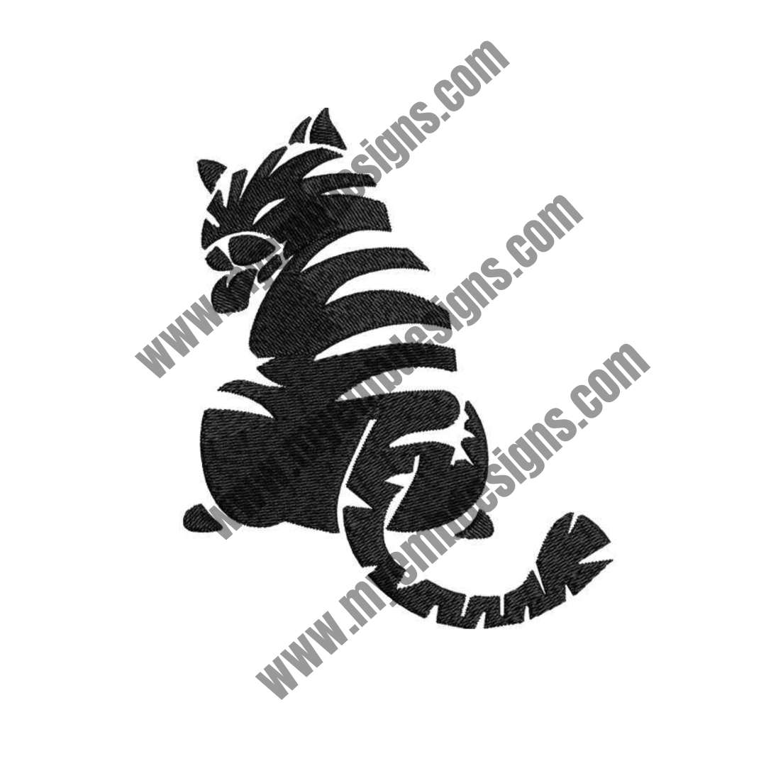 Wild Cat Embroidery Design (2 sizes) — machine embroidery design
