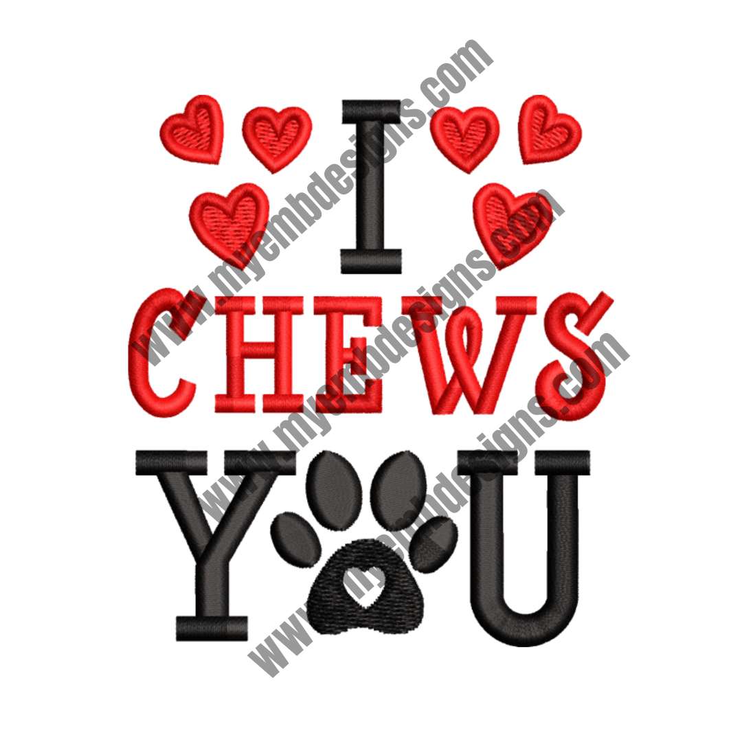 Valentines Love Embroidery Design (2 sizes) — machine embroidery design