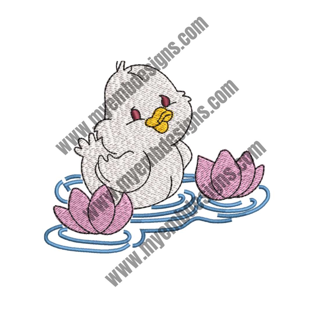 Happy Chick Embroidery Design (2 sizes) — machine embroidery design