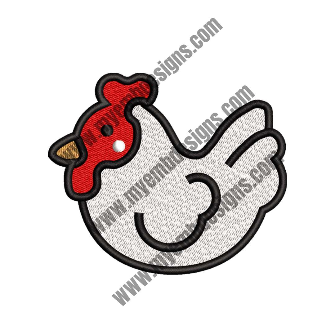 Baby Chicken Embroidery Design (2 sizes) — machine embroidery design