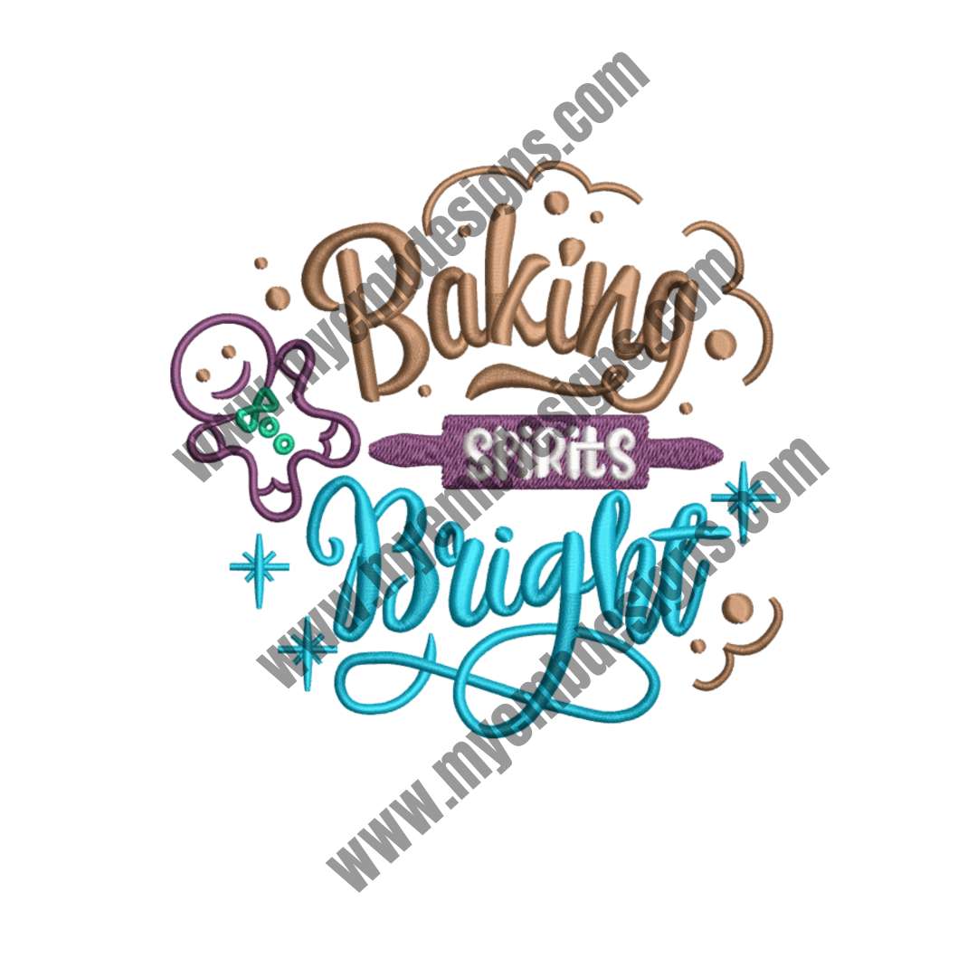 Baking Embroidery Design (2 sizes) — machine embroidery design