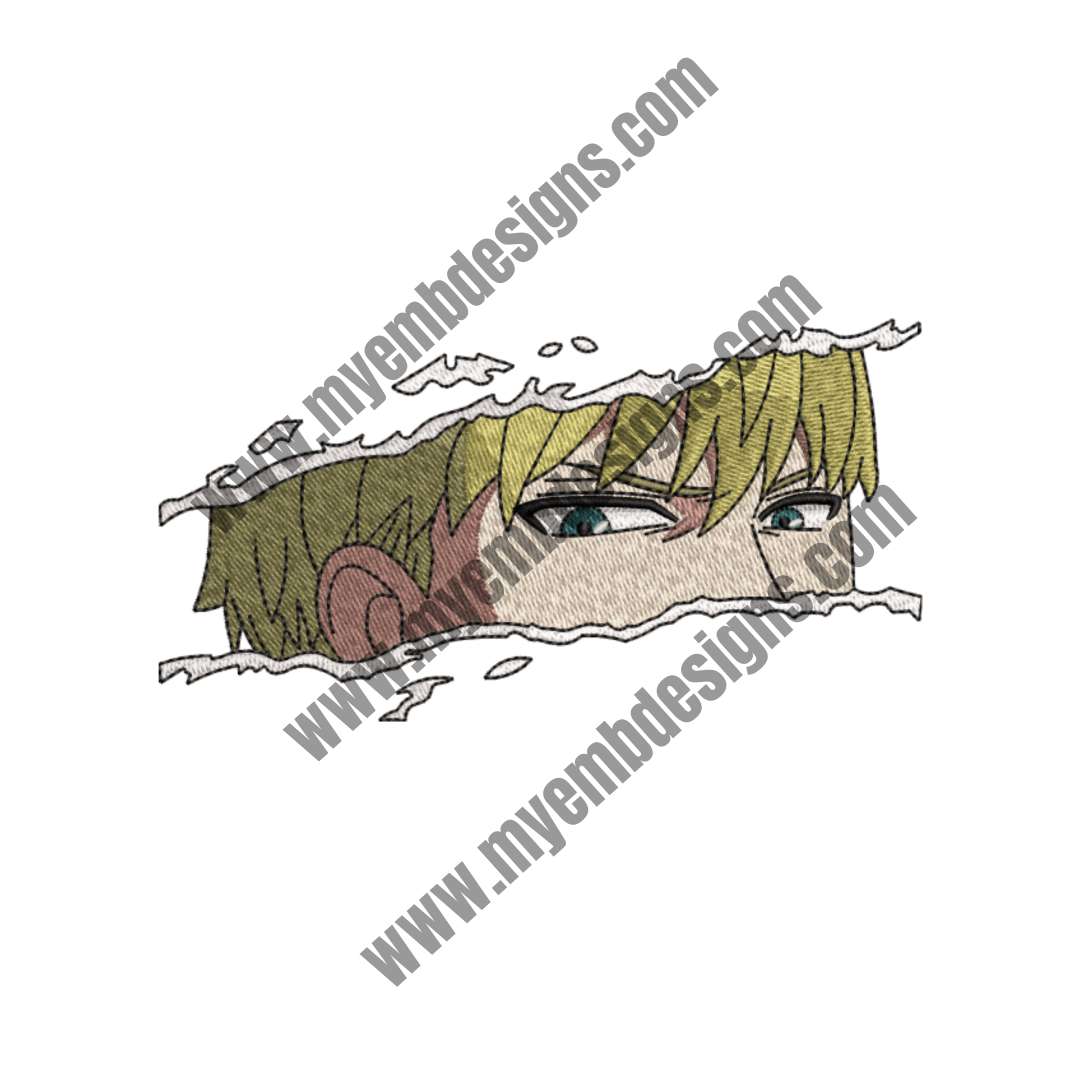 Boy Face Embroidery Design (2 sizes) — machine embroidery design
