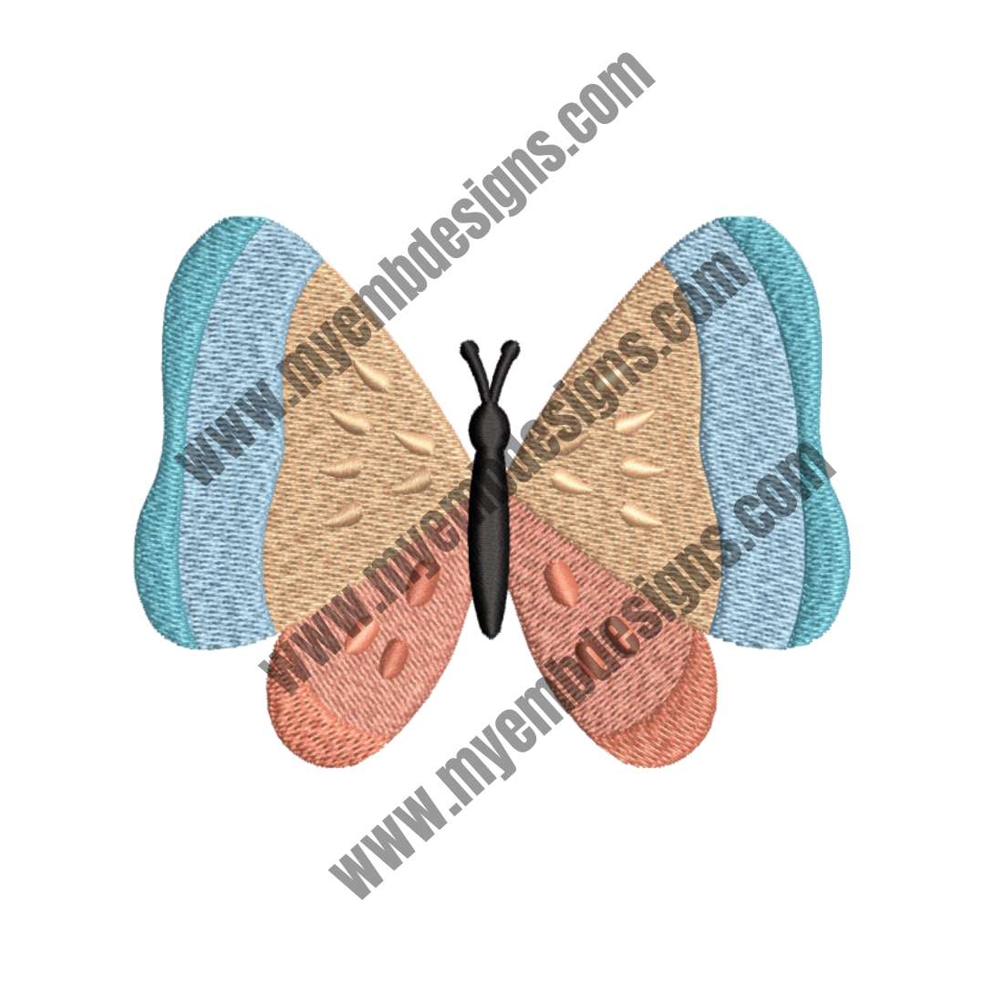 Butterfly Embroidery Design (2 sizes) — machine embroidery design