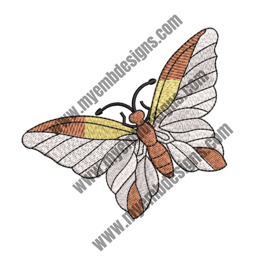 Butterfly Embroidery Design (2 sizes) — machine embroidery design