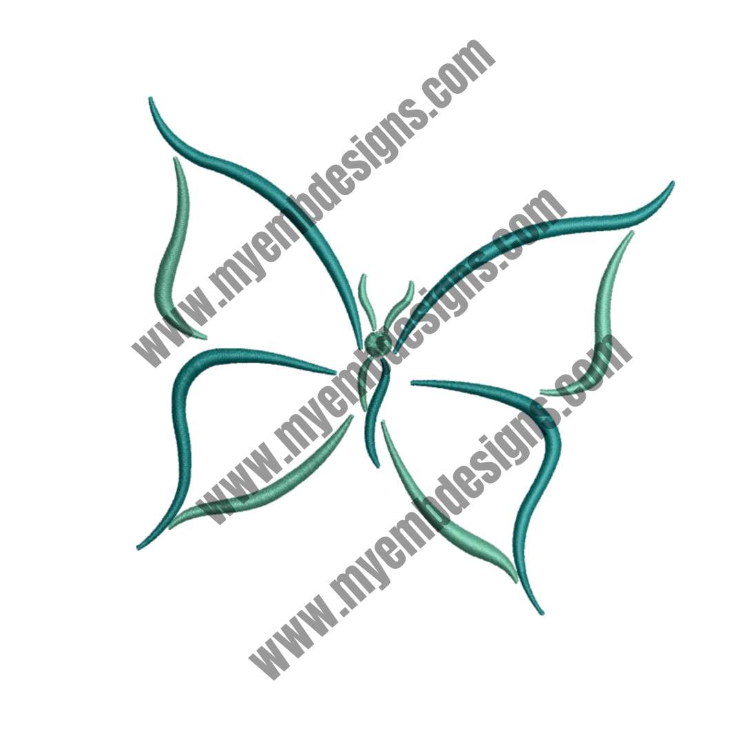 Butterfly Embroidery Design (2 sizes) — machine embroidery design
