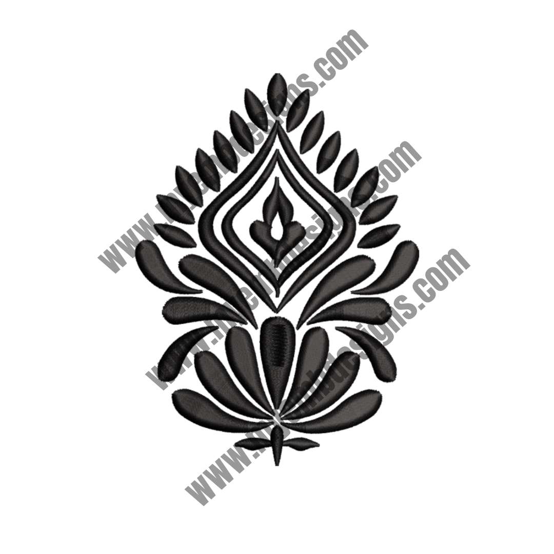 Floral Embroidery Pattern (2 sizes) — machine embroidery design