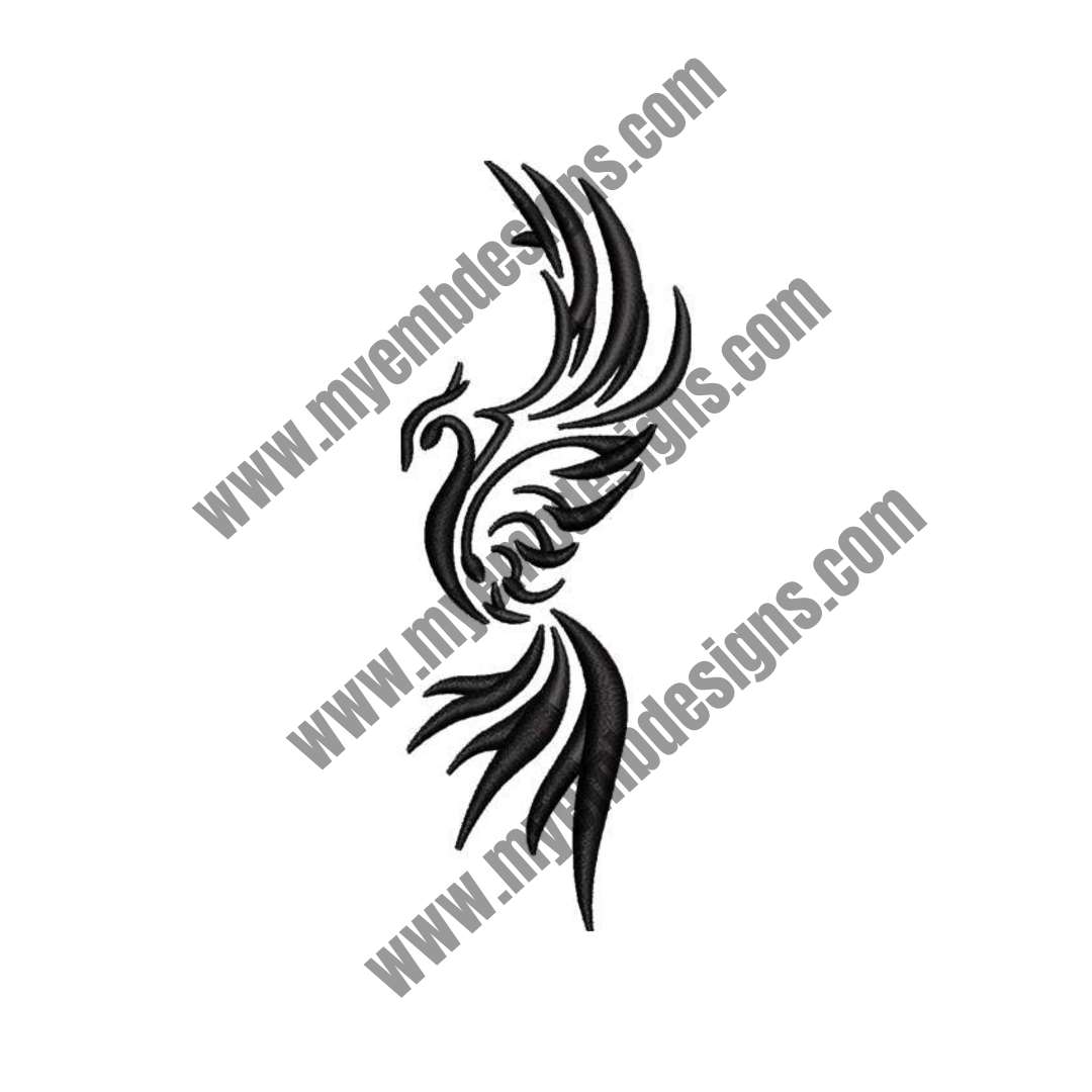 Flying High Bird Embroidery Design ( 2 sizes) — machine embroidery design