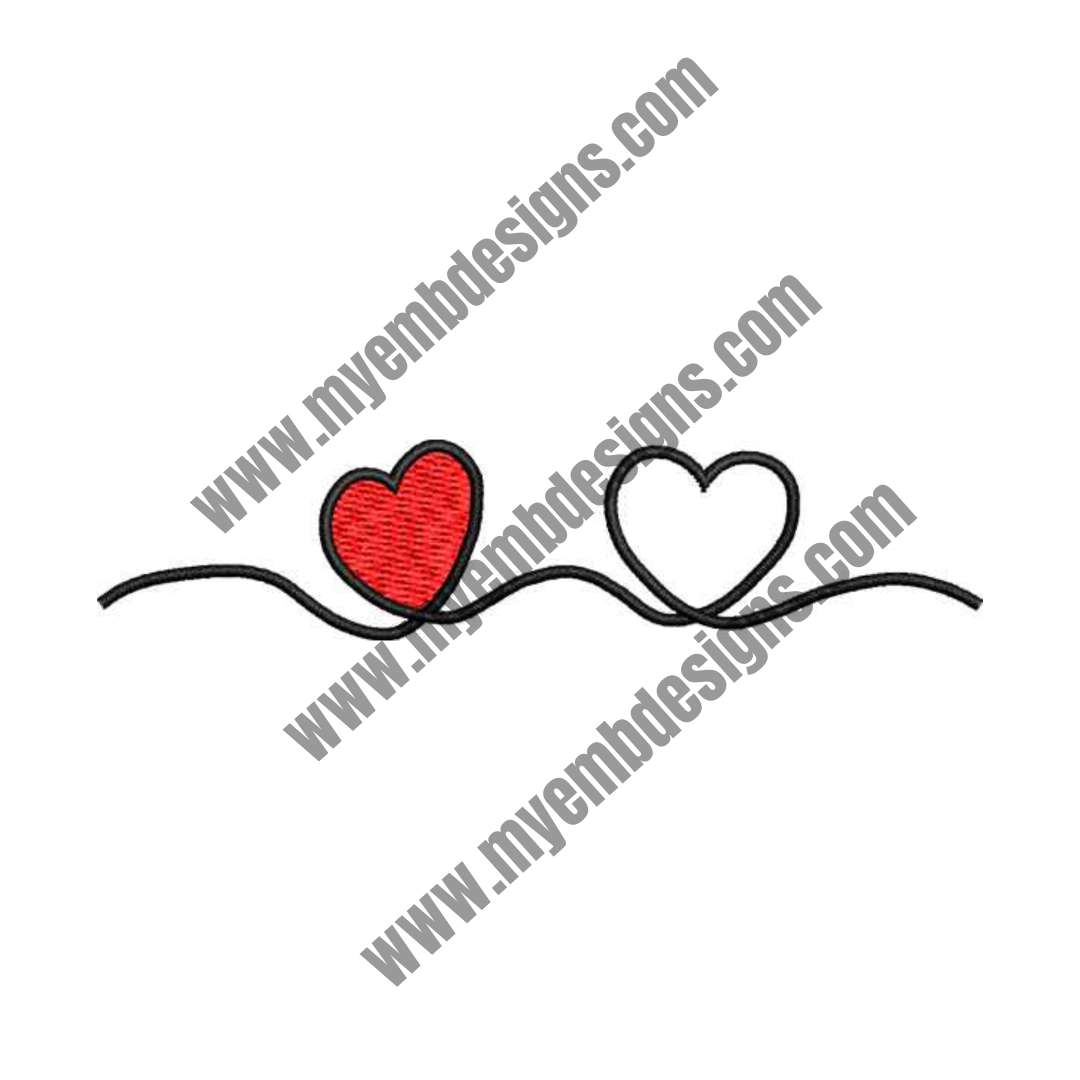 Heart Lace Embroidery Design — machine embroidery design