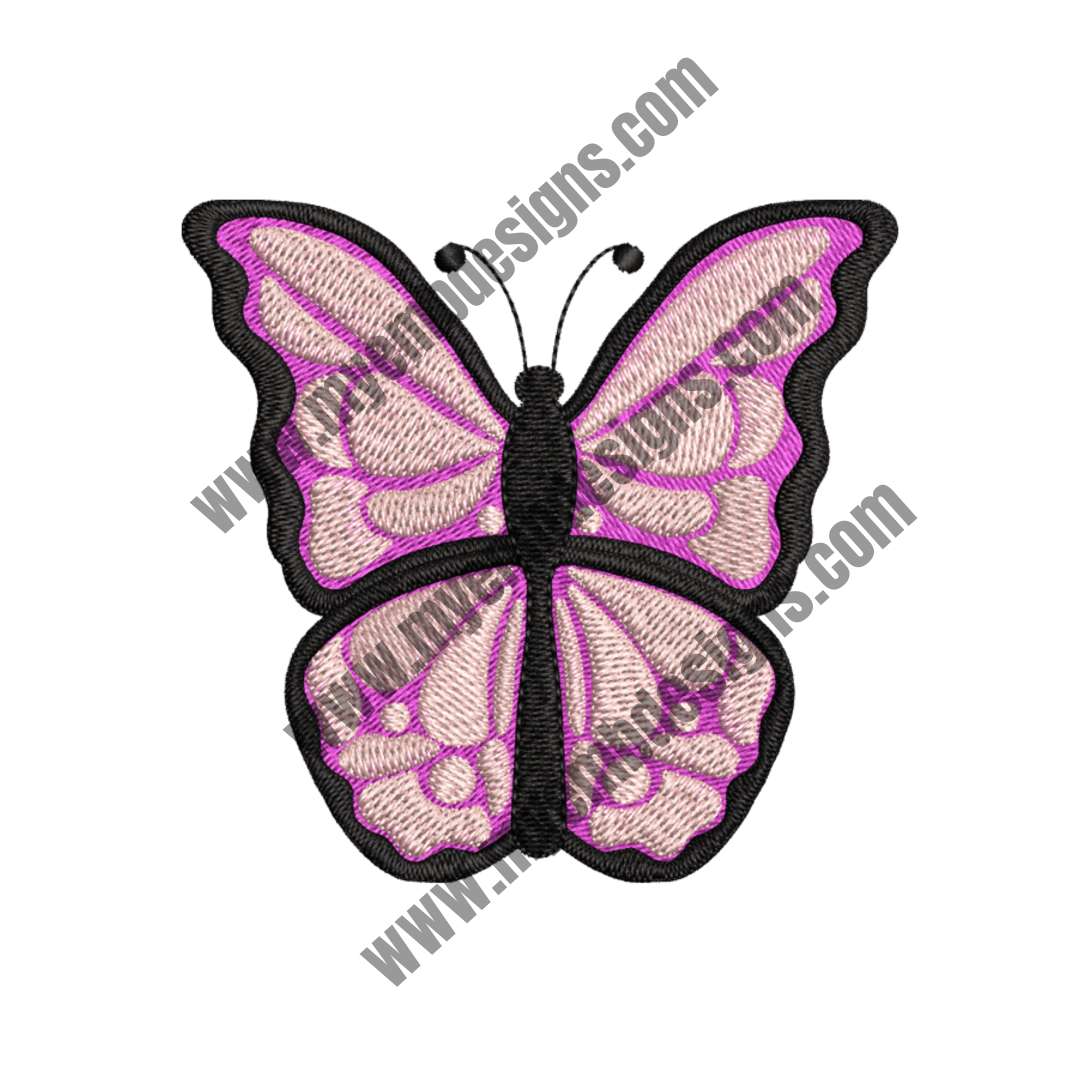 Monarch Butterfly Embroidery Design (2 sizes) — machine embroidery design