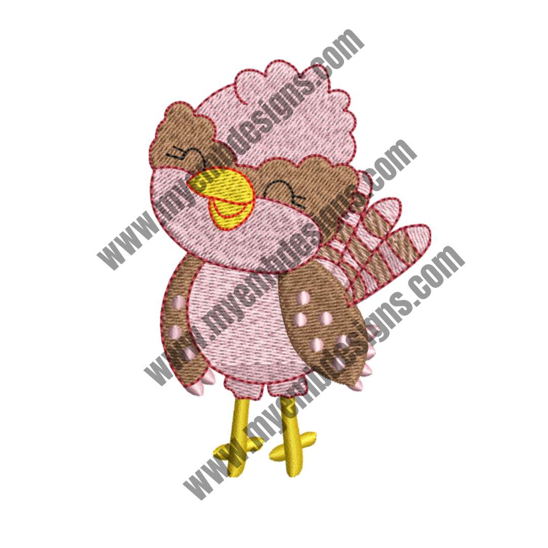 kookaburra Embroidery Design (2 sizes) — machine embroidery design