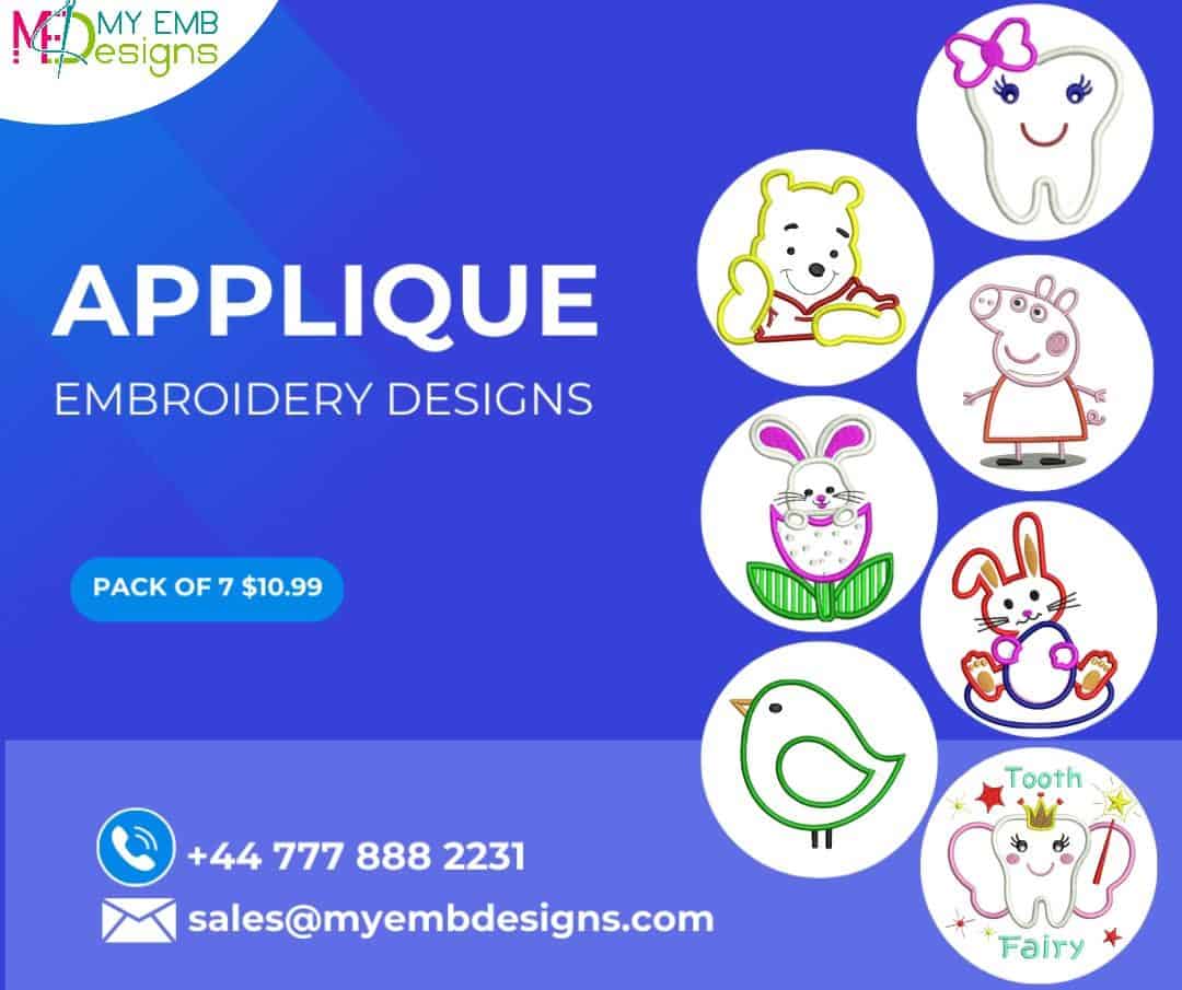 A Closer Look at the Beauty of Applique Embroidery Designs