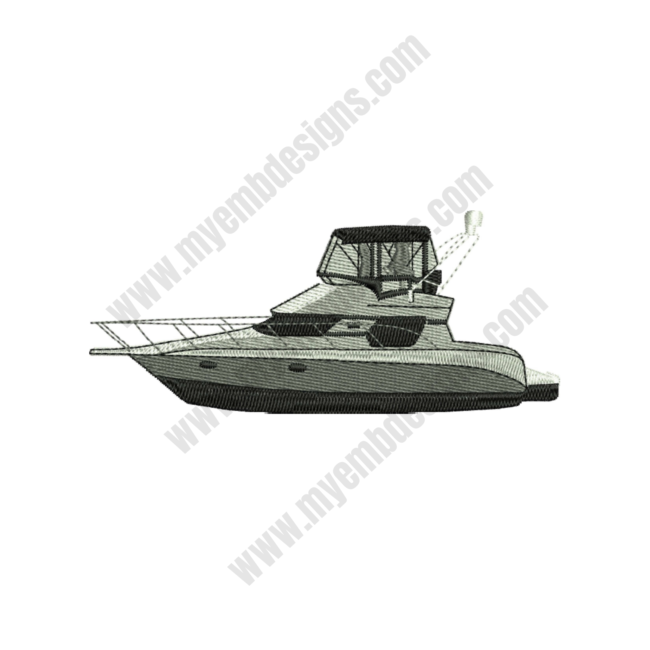 Cruise Embroidery Design (3 sizes) — machine embroidery design