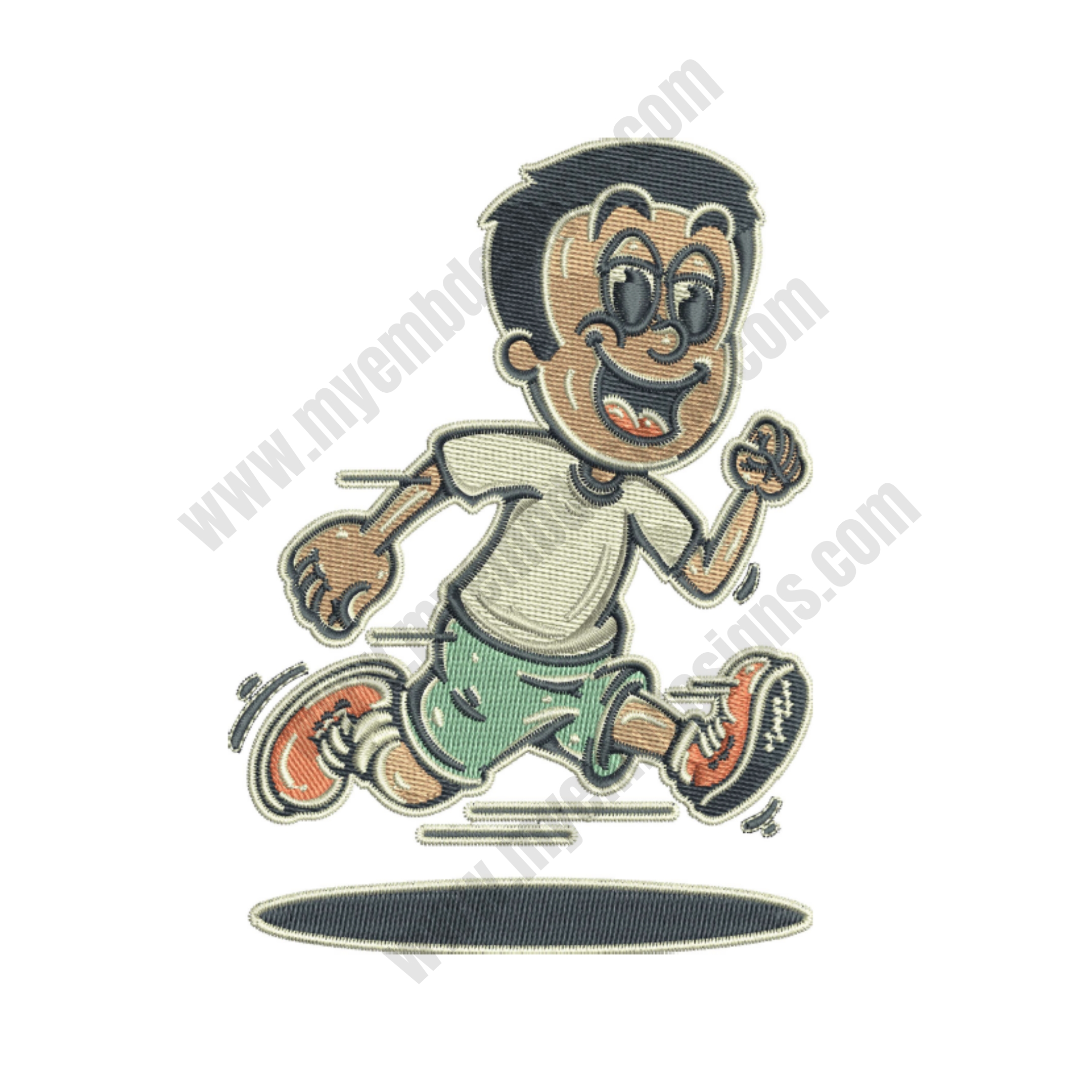 Boy Embroidery Design (2 sizes) — machine embroidery design