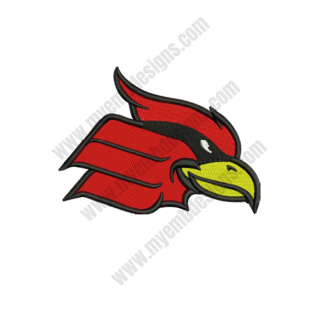 Eagle Face Embroidery Designs (2 sizes) — machine embroidery design
