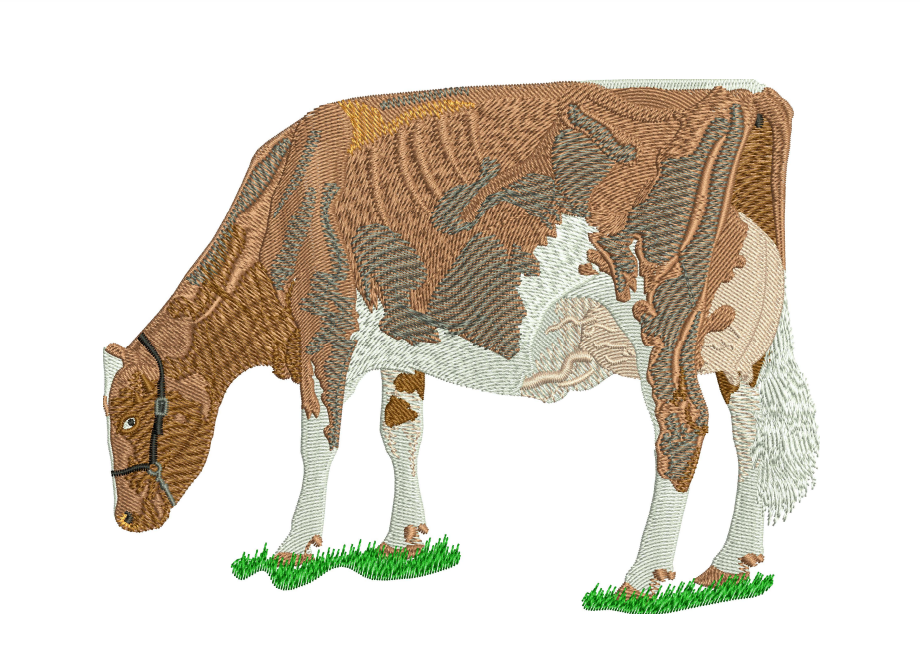 Brown Cow Embroidery Designs — machine embroidery design