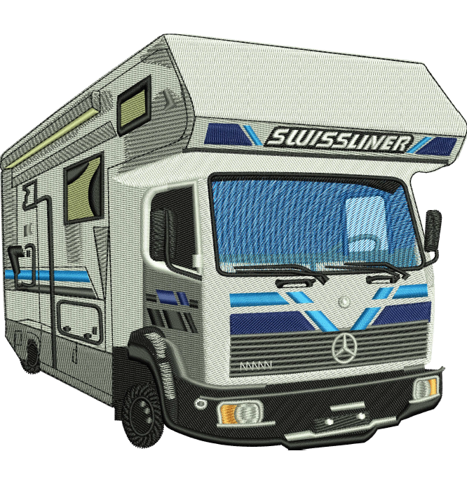 Truck Embroidery Design — machine embroidery design